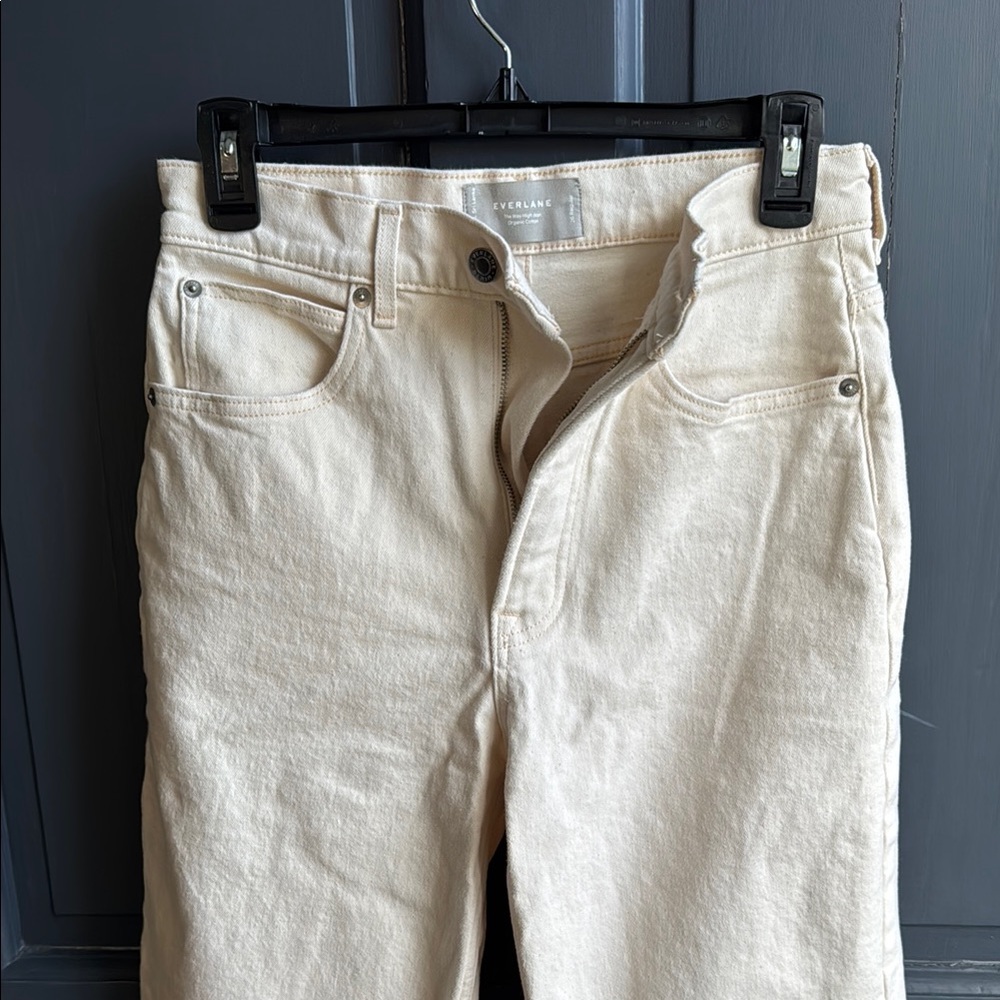 Worn Once Everlane Beige Denim Jeans